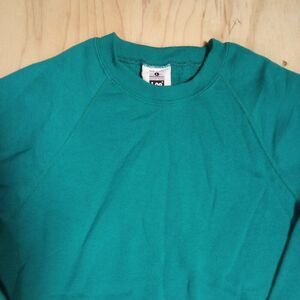 Vintage Lee Blank Crewneck Sweatshirt Teal